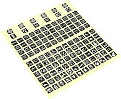 EVAL STICKERS FOR ELECTRICAL SWITCHES, PART NO: Eval - 01620