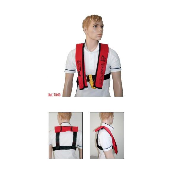 Lalizas Inflatable Lifejacket Alpha 150N, ISO 12402-3, manual w/ harness, part no: 71099 / Áo phao bơm hơi Lalizas Alpha 150N, ISO 12402-3, hướng dẫn sử dụng kèm dây an toàn, số hiệu: 71099