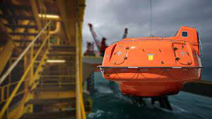 60 person survival Lifeboat systems, Survival Systems International, made in USA comprising:
 - 60 Person Survival Capsule SOLAS approved 82.5kg per person: 
 - W5000 Survival Capsule Winch Standard winch SOLAS Approved
 - Hold and Launch Platform (Davit): 
 - Electrical kit for winch and HLP: