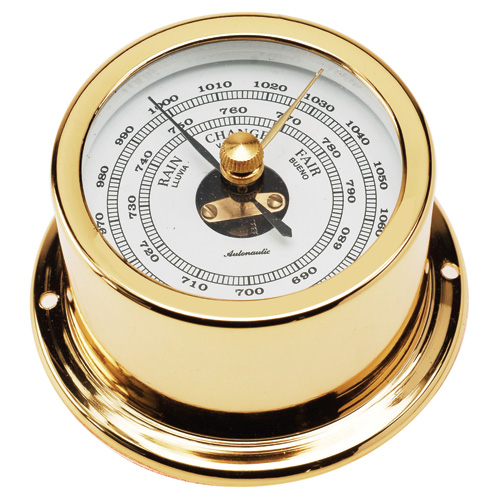 72 mm brass barometer