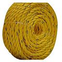 8-Strand Marina Maxi Rope, 48mm Diameter, Yellow colour with two Green tracer yarn rope 