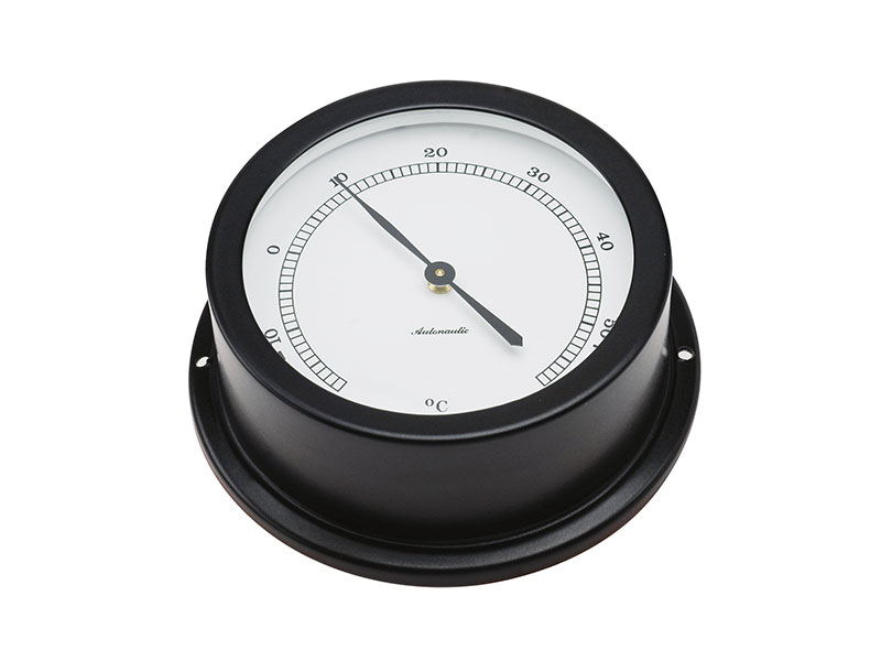 95 mm aluminium thermometer. Black T95N