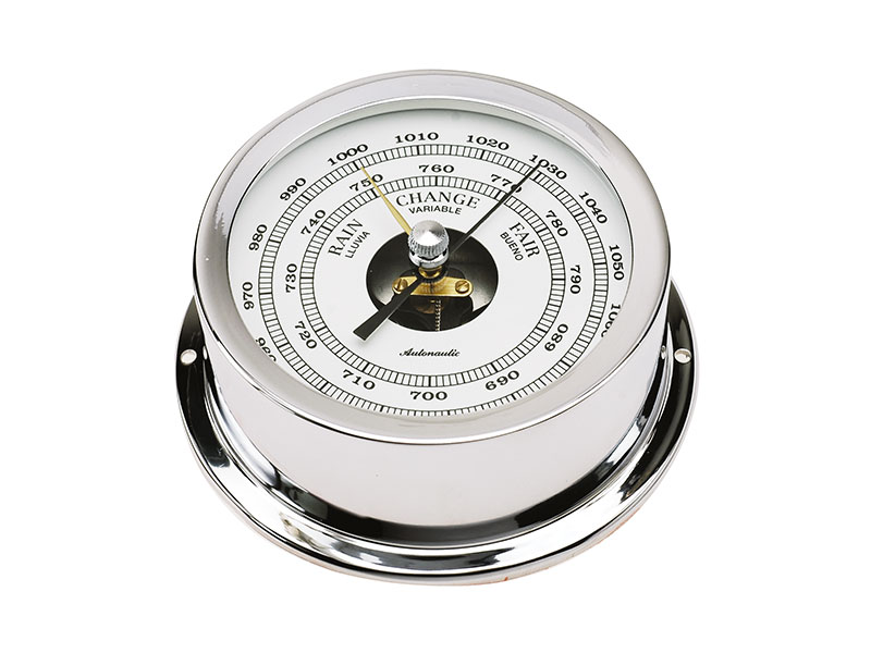 95 mm brass barometer. Chrome B95C