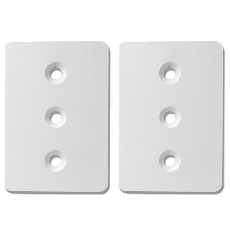 Wet Sounds ADP F T-TOP-W 1pr of Adapter Brackets for Fiberglass T-Top mounts White, part no: ADP F T-TOP-W