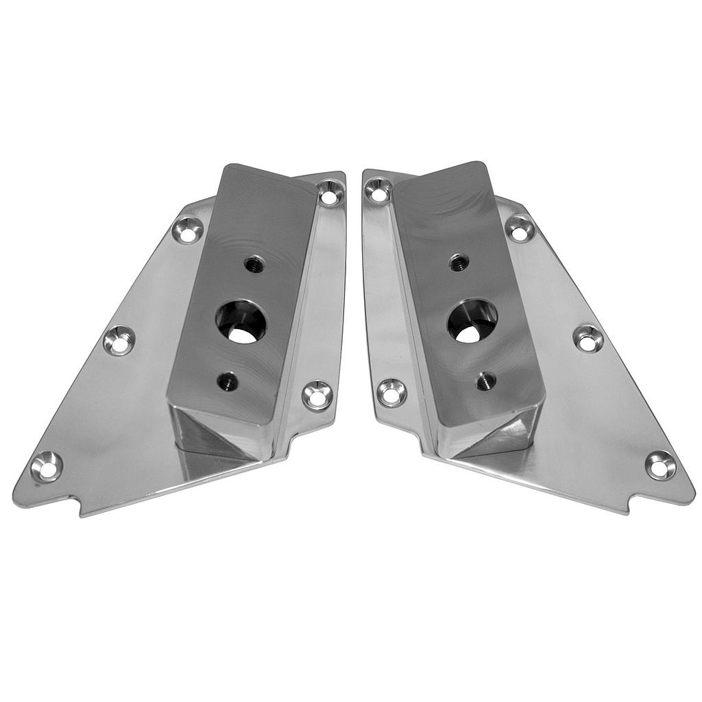 Wet Sounds ADP Nautique FC5-L - 1pr of (polished) Correct Craft/Nautique FCT5 Tower Side Mounts, part no: ADP Nautique FC5-L