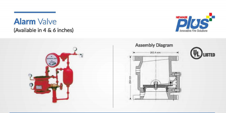 Alarm valve Newage size 150NB