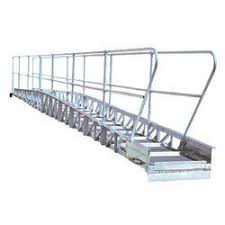 Aluminum Gangway ladder 700mm x 6500m, fabricated by DLV Corp 