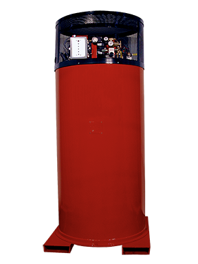 Ansul CO2 Cylinder, Red Enamel, 35 lb. w/GV97 Elec/Actuator Valve, for ANSUL Marine CO2 GV97 Fire Suppression System , part no 423179