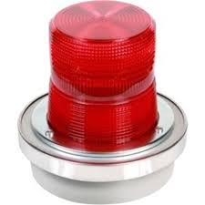 Bacharach Audible/Visual Alarm, 120 VAC, Red Strobe, part no: 3015-3076