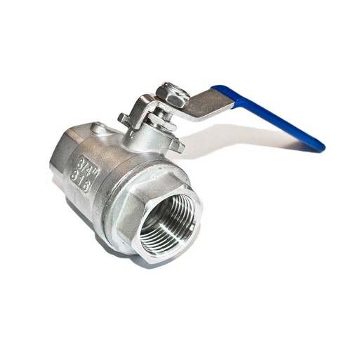 BALL VALVE STAINLESS STEEL, SCREWED-END PT3/4 NOTATION ON VALVE:3/4 - IMPA 752414