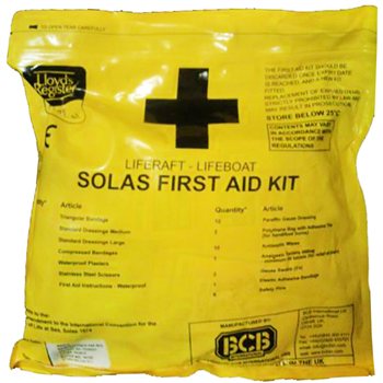 BCB SOLAS First Aid Kit (Soft Pack) with Lloyd's certificate, expiry 2 years