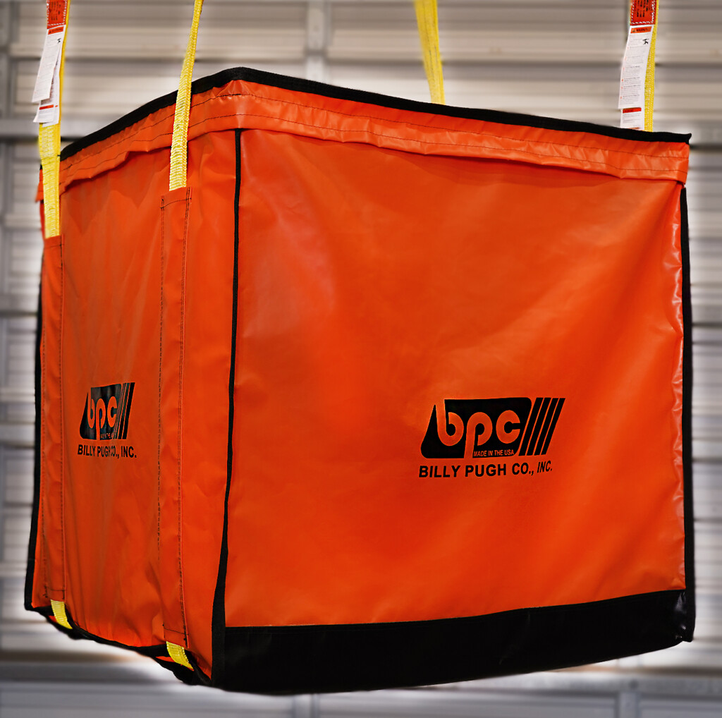 BILLY PUGH, Intermediate Bulk Containers (IBC) Accessories, 42" Bag & Sling SetCrew Change Bag WITH 3/4" x 40" x 40" mat & 2'' nylon lifting slings, part: Crew Change Bag