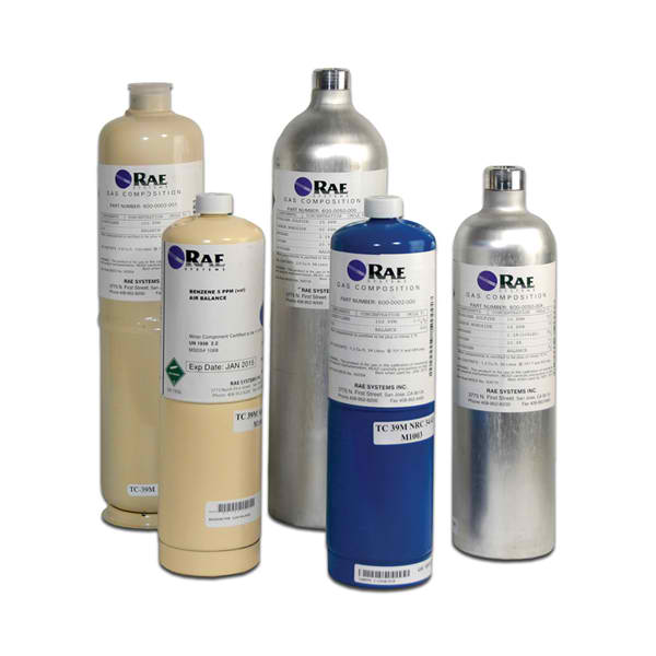 Calibration gas for VOC detectors - 100 ppm Isobutylene in Air, 34 liters, steel cylinder 