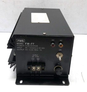 FMS FM-77 Power Converter Input AC 110/220 & DC 24V Output Dc 13.8 Reg.7A