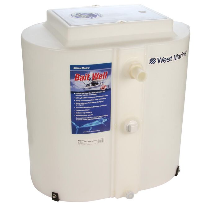 32 Gallon Oblong Baitwell / Két chứa mồi sống phục vụ cho việc đi câu, dung tích 125 lít