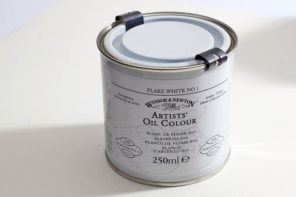 
white oil paint