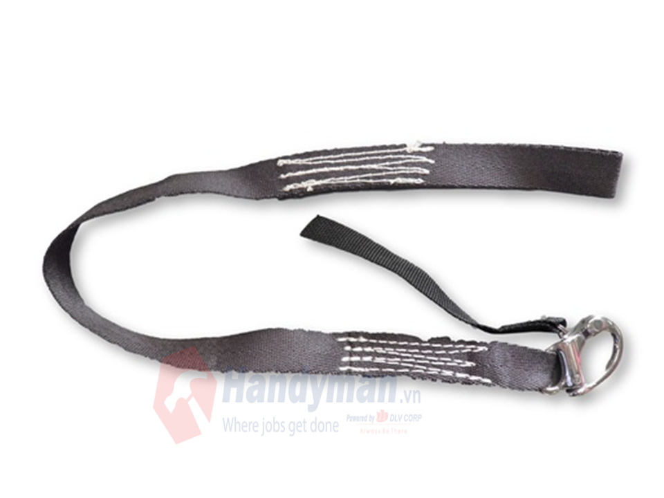 Billy Pugh 1" webbing positioning lanyard with Wichard #2472 release SS hook, part no: 904P-1