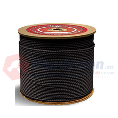 Billy Pugh 1/4" black poly rope f/attaching ring covers , part no: 904P-8 /  Dây poly đen 1/4" dùng để gắn vòng đệm