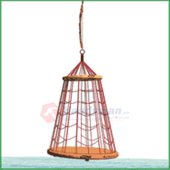 Billy Pugh 12 Person Net W/Additional Safety Load Line, part no: X-871-12-D/C / Lưới 12 người có thêm dây tải an toàn