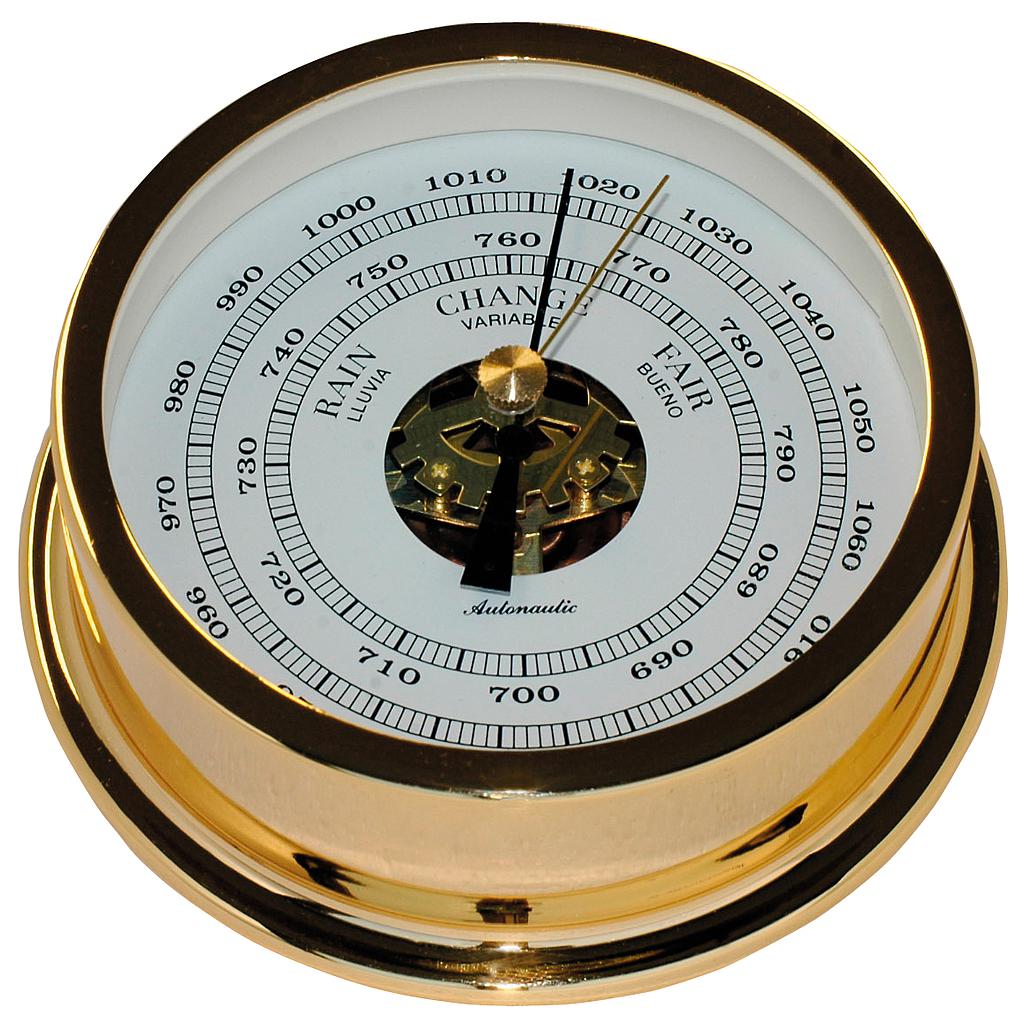 120 mm barometer. Black. Wall fixing mounting ring incl.