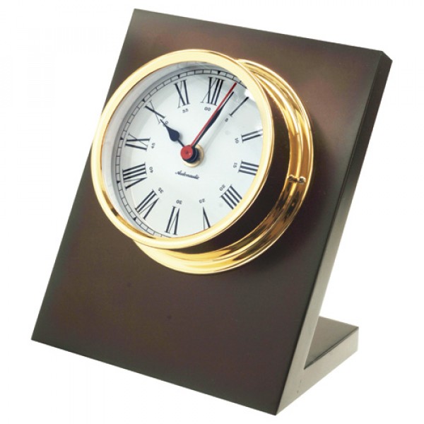 120 mm desk clock. Gold plated.