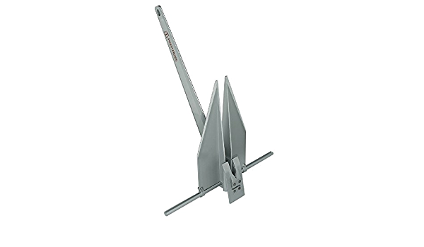 15lb. Aluminum Anchor for 39-45' Boat, Replaces 19-28lb. Steel Anchor, 36"L x 29"W Stock, 21" Fluke Length