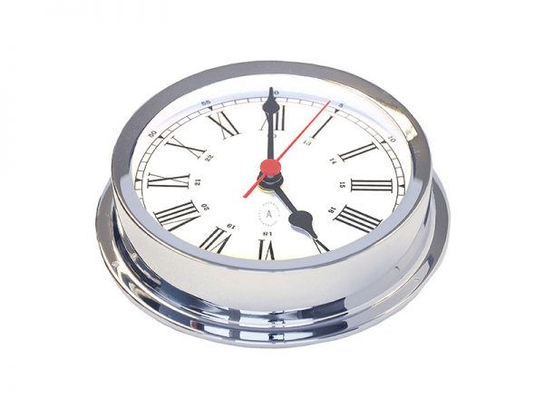 175 mm brass quartz clock.  Chromated brass