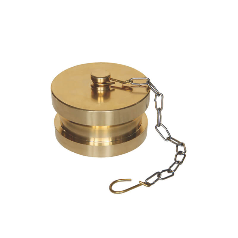 2.5” BS336 Brass Male Plug with chain