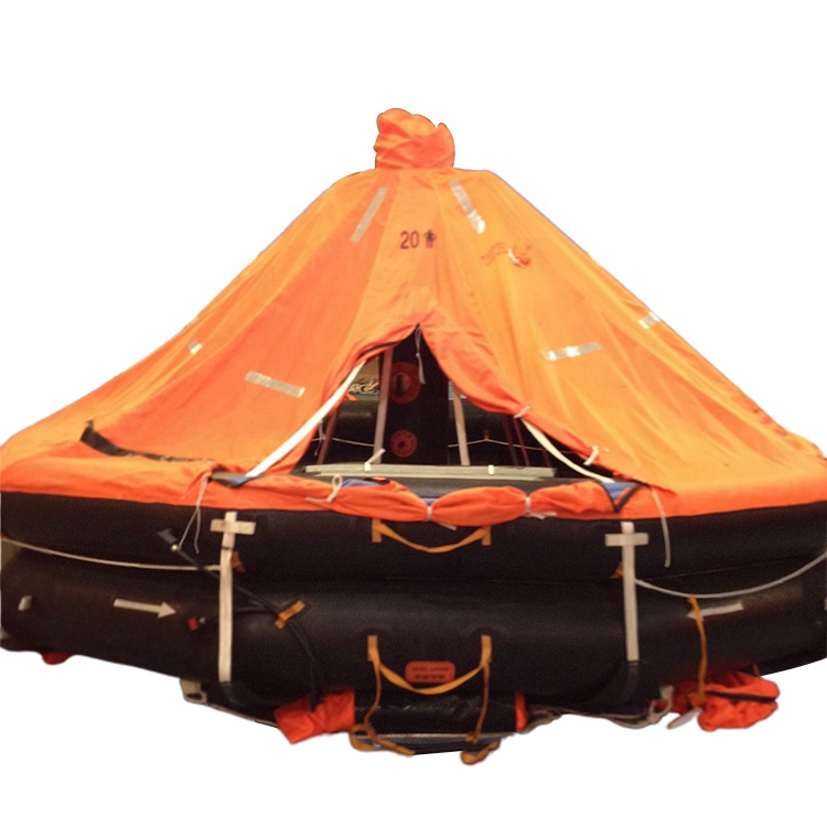 25 person David Lauch Inflatable Liferaft SOLAS A Pack C/w EC Certificate - Delivered in Singapore