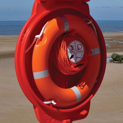 30" Lifebuoy Housing Front Cover.
 Quick Release. Made to fit Aspli 30" Lifebuoy Housing. Protects lifebuoy and rope from UV etc.