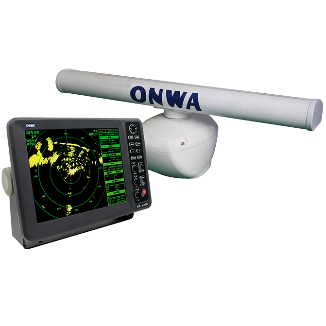 36nm LCD Marine radar /W APRA Finction, 12" inch Display Radome Antenna unit, 15m Cable
 Maker: Onwa