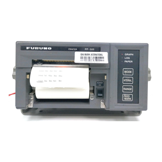 Furuno PP-505-FE/PRINTER FOR ECHO SOUNDER for Furuno ΙΜΟ FE-800/LESS MB-NAVIGATIONAL ECHO-SOUNDER LESS HU & / Furuno PP-505-FE/MÁY IN CHO ÂM THANH ECHO cho Furuno ΙΜΟ FE-800/LESS MB-ÂM THANH VÒI ĐIỀU HÀNH LESS HU &