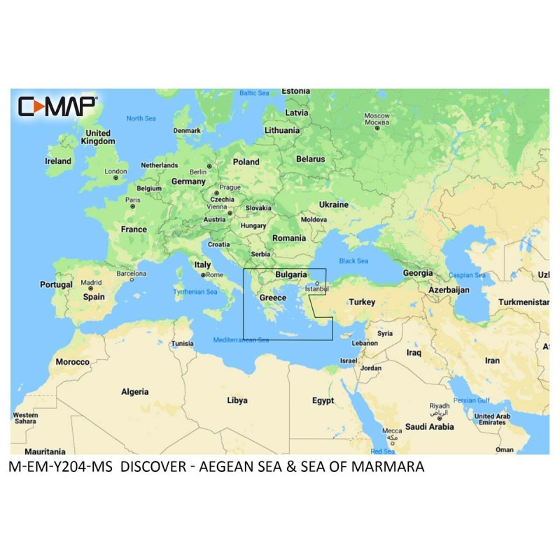 Furuno C-MAP AEGEAN SEA & SEA OF MARMARA 4DMSx / Furuno C-MAP BIỂN AEGEAN & BIỂN MARMARA 4DMSx