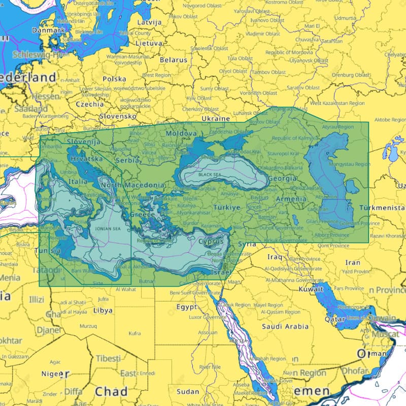 Furuno C-MAP EAST MEDI/AN &BLACK CASPIAN SEAS 4DMSx / Furuno C-MAP EAST MEDI/AN &ĐEN CASPIAN SEAS 4DMSx