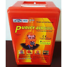 PURIFY AIR 30 minutes smoke hood in hard case, CE approved