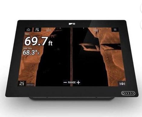 Raymarine AXIOM+ 12 RV, Multi-function 12” Display with integrated RealVision 3D,600W Sonar with RV-100 transducer with Navionics Chile, Argentina and Easter Island Chart, part no: E70639-03-CAE