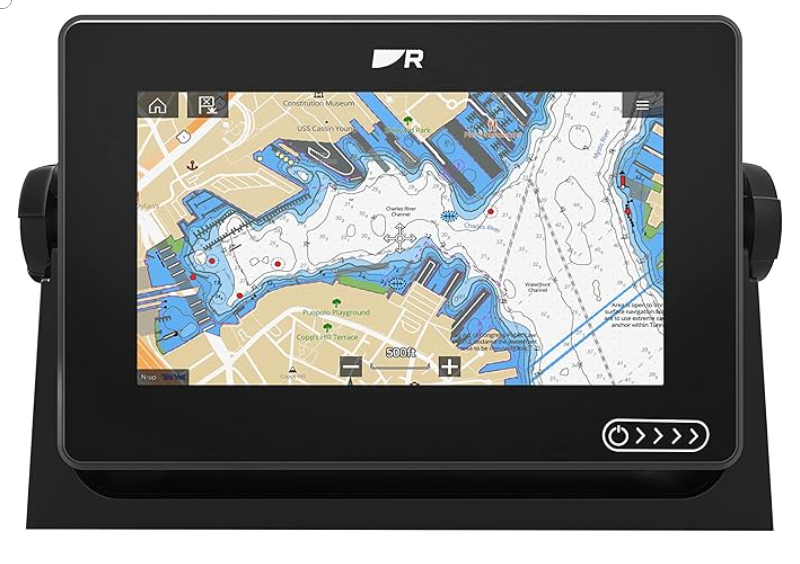 Raymarine AXIOM+ 7 RV, Multi-function 7” Display with integrated RealVision 3D,600W Sonar with RV-100 transducer with LightHouse North America Chart, part no:E70635-03-102