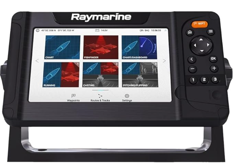 Raymarine Element 7 HV - 7” Chart Plotter with CHIRP Sonar, HyperVision, Wi-Fi & GPS, Navionics Chile, Argentina andEaster Island Chart, No Transducer, part no:E70532-00-CAE