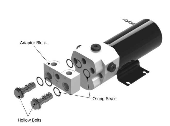 Raymarine Hydraulic Pump Top Port Adaptor, part no: A80280