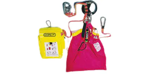 [150-N/LES] Standard Donut Unit Quick Descent Device for liferaft - allows vertical escape to Sea, 150 feet - 46m / Thiết bị thoát hiểm khẩn cấp cá nhân cho giàn khoan, để thoát hiểm đến bè khẩn cấp hay LES, độ cao tối đa 150 ft - 46m