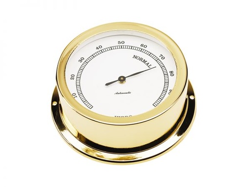 [H95D] 95 mm brass hygrometer. Gold plated H95D