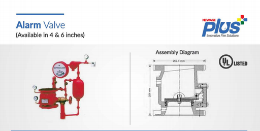 [DLV-alarmvalve-S100NB] Alarm valve Newage size 100NB