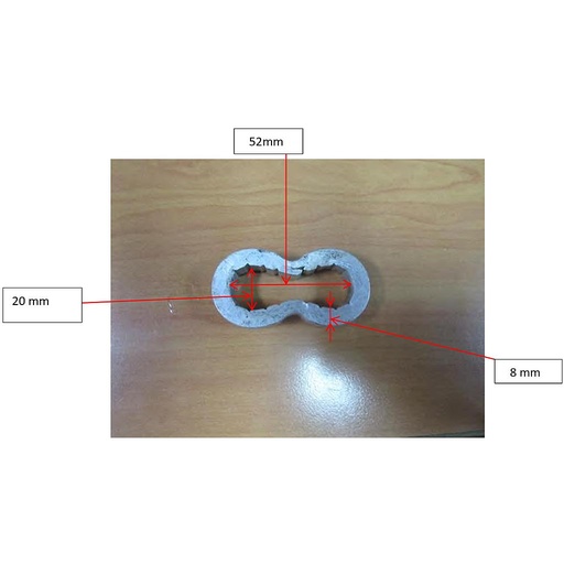 [ROPELADDERCLAMP] Aluminum Ferrules/Clamps for Securing Rope of embarkation Ladders