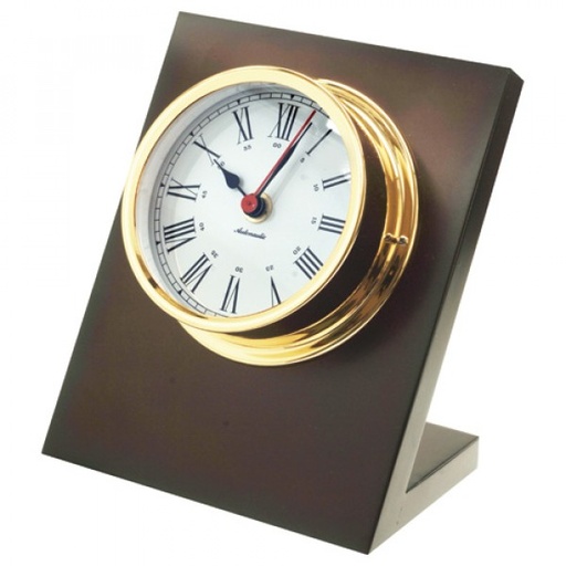 [RBS] 120 mm desk clock. Gold plated.