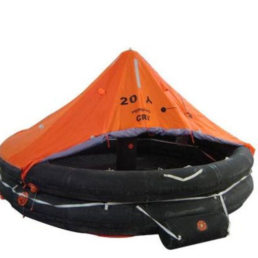 [KHA-25-S] 25 person Inflatable liferaft SOLAS A Pack C/w EC Certificate - Delivered in Singapore