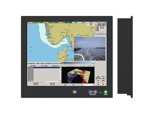 [HD 19T22 FUD-MA4-FOGA] Furuno 19.0" MMD Bonded ACDC Black GDC Buzzer ECDIS DVI/DP